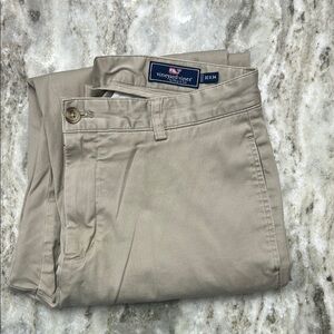 Vineyard Vines Tan Chino Pants Classic Cotton Twill